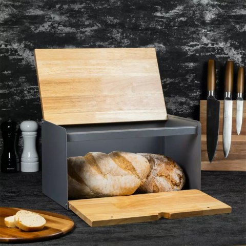 CHLEBAK POJEMNIK NA PIECZYWO DWUSTRONNY KLAUSBERG KB-7395 SZARY CHLEBAK POJEMNIK NA PIECZYWO DWUSTRONNY KLAUSBERG KB-7395 SZARY