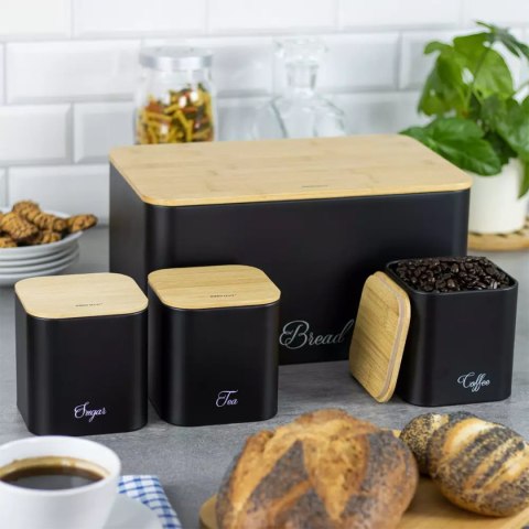 CHLEBAK Z ZESTAWEM POJEMNIKÓW KUCHENNYCH KINGHOFF KH-1586 CHLEBAK Z ZESTAWEM POJEMNIKÓW KUCHENNYCH KINGHOFF KH-1586