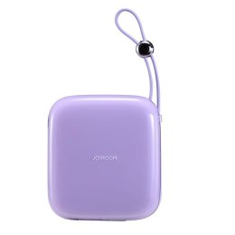 POWERBANK 10000MAH JELLY SERIES 22.5W Z KABLEM USB-C FIOLETOWY