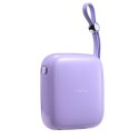 POWERBANK 10000MAH JELLY SERIES 22.5W Z KABLEM USB-C FIOLETOWY