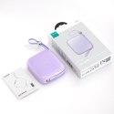 POWERBANK 10000MAH JELLY SERIES 22.5W Z KABLEM USB-C FIOLETOWY
