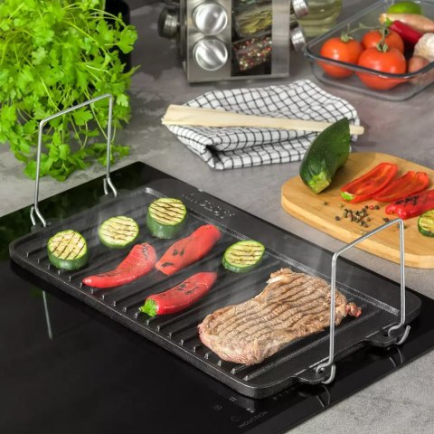 DWUSTRONNA PŁYTA GRILLOWA KINGHOFF KH-1262 DWUSTRONNA PŁYTA GRILLOWA KINGHOFF KH-1262