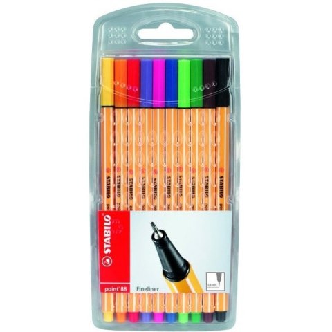 CIENKOPIS STABILO POINT 8810 0.4MM ZESTAW 10SZT. W PLASTIKOWYM ETUI CIENKOPIS STABILO POINT 8810 0.4MM ZESTAW 10SZT. W PLASTIKOWYM ETUI