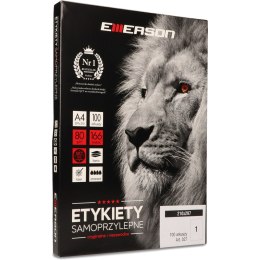 ETYKIETY A4 BIAŁE (100ARK) 210X297MM NR.027 EMERSON ETA4210X297P