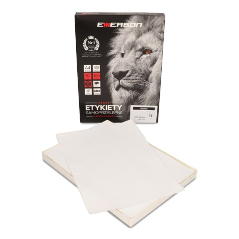 ETYKIETY A4 BIAŁE (100ARK) 70X50.8MM NR.021 EMERSON ETA4070X508 ETYKIETY A4 BIAŁE (100ARK) 70X50.8MM NR.021 EMERSON ETA4070X508