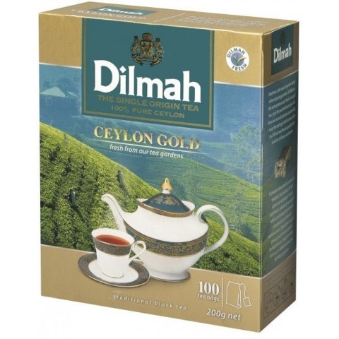 HERBATA DILMAH GOLD (100 TOREBEK*2G) CZARNA HERBATA DILMAH GOLD (100 TOREBEK*2G) CZARNA