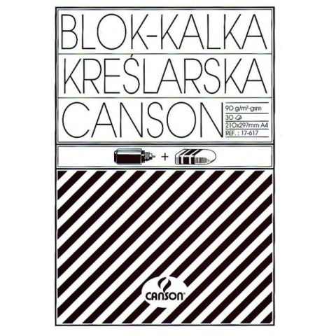 KALKA KREŚLARSKA A4 90/95G BLOK 30ARK. 200005322 CANSON KALKA KREŚLARSKA A4 90/95G BLOK 30ARK. 200005322 CANSON