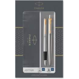 KOMPLET PIÓRO WIECZNE + DŁUGOPIS JOTTER STAINLESS STEEL GT PARKER 2093257