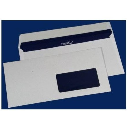 KOPERTA DL HK BIAŁA OKNO PRAWE(400 SZT) SUPER MAIL 11239230 NC 110X220, OKNO 45X90 DO DR.LASEROWYCH KOPERTA DL HK BIAŁA OKNO PRAWE(400 SZT) SUPER MAIL 11239230 NC 110X220, OKNO 45X90 DO DR.LASEROWYCH
