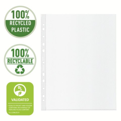 KOSZULKA GROSZKOWA RECYCLED PREMIUM PP 100 MIC. OPAKOWANIE 100 SZTUK A4 MAXI 627503 ESSELTE KOSZULKA GROSZKOWA RECYCLED PREMIUM PP 100 MIC. OPAKOWANIE 100 SZTUK A4 MAXI 627503 ESSELTE