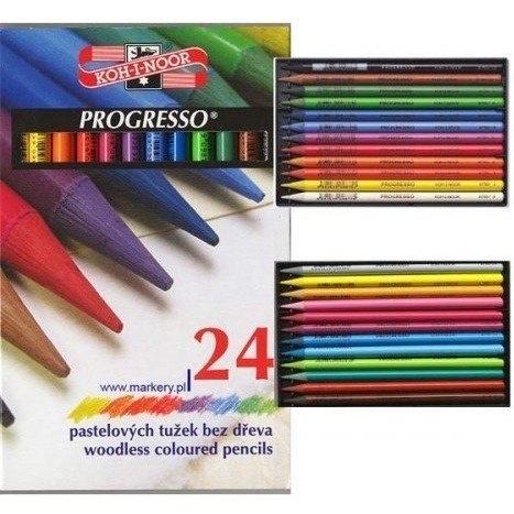 KREDKI PROGRESSO 24 KOLORY 8758 KOH-I-NOOR KREDKI PROGRESSO 24 KOLORY 8758 KOH-I-NOOR