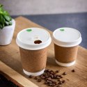 POKRYWKA PAPIEROWA DO KUBKA PAPIEROWEGO 250ML BIAŁA 50 SZT. 100% BIODEGRADOWALNA VLID79P VEGWARE