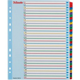 PRZEKŁADKI KARTONOWE MYLAR A4 MAXI 1-31 ESSELTE 100210