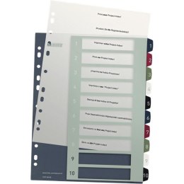 PRZEKŁADKI PLASTIKOWE LEITZ STYLE 1-10 12370000 DO ZADRUKU