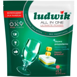 TABLETKI DO ZMYWARKI LUDWIK(41 TABLETEK) ZAPACH GRAPEFRUIT ALL IN ONE 228706