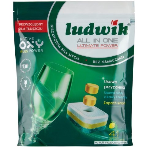 TABLETKI DO ZMYWARKI LUDWIK(41 TABLETEK) ZAPACH LEMON ALL IN ONE 228707 TABLETKI DO ZMYWARKI LUDWIK(41 TABLETEK) ZAPACH LEMON ALL IN ONE 228707