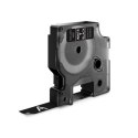 TAŚMA BIAŁY NADRUK NA CZARNYM 12MM X 7M DYMO S0720610