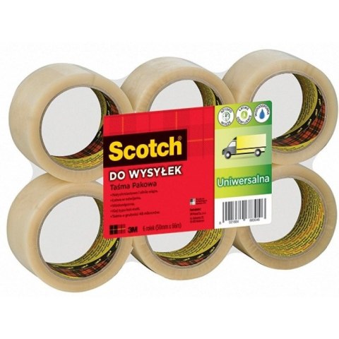 TAŚMA PAKOWA SCOTCH 371 OPAKOWANIE 6SZTUK HOT-MELT PRZEZROCZYSTA 50X66M XX004803829/700095739 TAŚMA PAKOWA SCOTCH 371 OPAKOWANIE 6SZTUK HOT-MELT PRZEZROCZYSTA 50X66M XX004803829/700095739