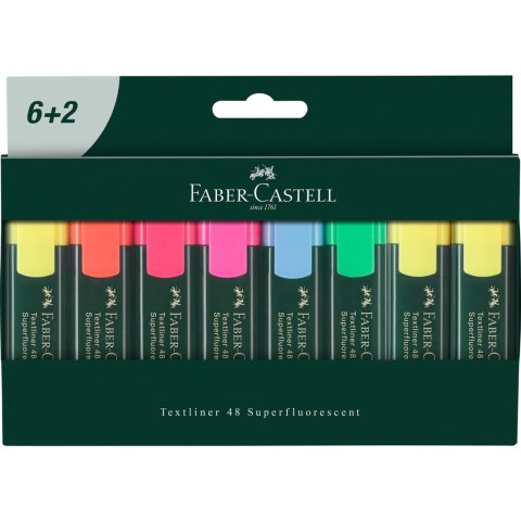 ZAKREŚLACZ 48 ETUI 8SZT. 6+2 FC254863 ZAKREŚLACZ 48 ETUI 8SZT. 6+2 FC254863