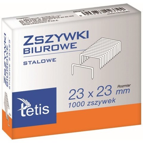 ZSZYWKI BIUROWE HD 23/23 1000SZT. GZ103-A TETIS ZSZYWKI BIUROWE HD 23/23 1000SZT. GZ103-A TETIS