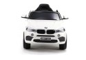 AUTO NA AKUMULATOR BMW X6 BIAŁE SKÓRA, EVA