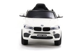 AUTO NA AKUMULATOR BMW X6 BIAŁE SKÓRA, EVA