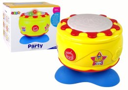 DUŻY INTERAKTYWNY BĘBENEK MUZYCZNY ŚWIATEŁKA 19 CM