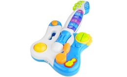 INTERAKTYWNA GITARA PIANINKO GRA ŚWIECI NIEBIESKA