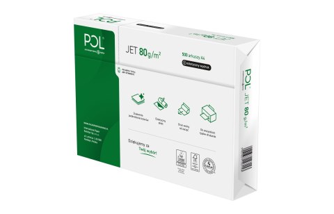 PAPIER KSERO A4 80G POLJET (5RYZ) KLASA BIAŁOŚCI A 166 PAPIER KSERO A4 80G POLJET (5RYZ) KLASA BIAŁOŚCI A 166
