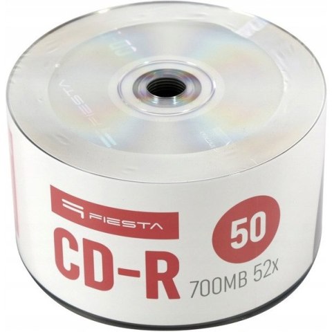 PŁYTA CD-R 700MB FIESTA 52X SPINDEL W FOLII (50SZT) (56595) PŁYTA CD-R 700MB FIESTA 52X SPINDEL W FOLII (50SZT) (56595)