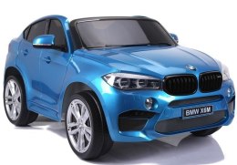 AUTO NA AKUMULATOR BMW X6M NIEBIESKIE LAKIEROWANE