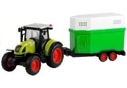 TRAKTOR Z PRZYCZEPĄ KONNĄ NAPĘD DŹWIĘK 1:16