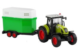TRAKTOR Z PRZYCZEPĄ KONNĄ NAPĘD DŹWIĘK 1:16