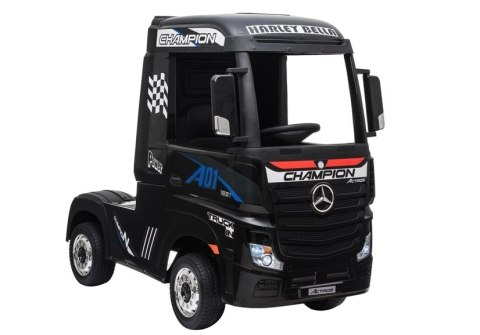 AUTO NA AKUMULATOR MERCEDES ACTROS CZARNY AUTO NA AKUMULATOR MERCEDES ACTROS CZARNY