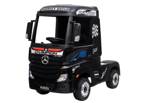 AUTO NA AKUMULATOR MERCEDES ACTROS CZARNY AUTO NA AKUMULATOR MERCEDES ACTROS CZARNY