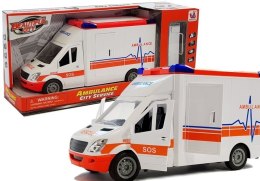 AMBULANS NA BATERIE Z NOSZAMI DŹWIĘK I ŚWIATŁO