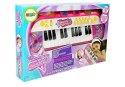 KEYBOARD PIANINKO 24 KLAWISZE USB MIKROFON RÓŻOWY
