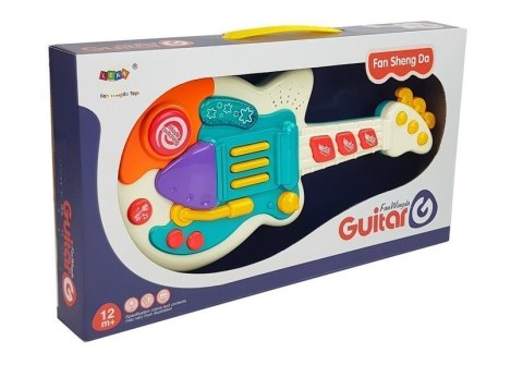 INTERAKTYWNA GITARA PRZYCISKI ŚWIATŁA DŹWIĘK ODGŁOSY ZWIERZĄT DLA DZIECI INTERAKTYWNA GITARA PRZYCISKI ŚWIATŁA DŹWIĘK ODGŁOSY ZWIERZĄT DLA DZIECI