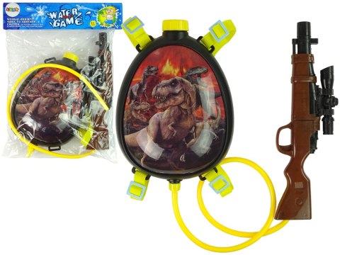 PISTOLET NA WODĘ BRĄZOWY MAGAZYNEK W PLECAKU SZELKI DINOZAURY CZERWONY PISTOLET NA WODĘ BRĄZOWY MAGAZYNEK W PLECAKU SZELKI DINOZAURY CZERWONY