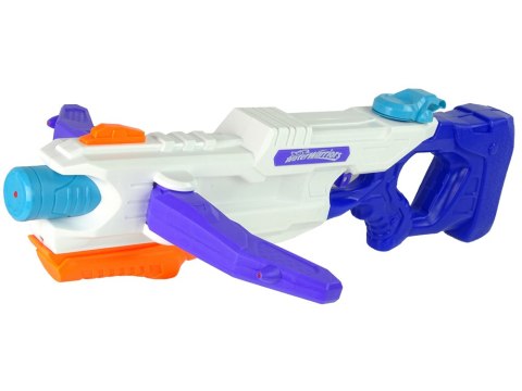 PISTOLET NA WODĘ 1000ML BIAŁO- NIEBIESKI ROZKŁADANE RAMIĘ 60 CM ZASIĘG 8 M PISTOLET NA WODĘ 1000ML BIAŁO- NIEBIESKI ROZKŁADANE RAMIĘ 60 CM ZASIĘG 8 M
