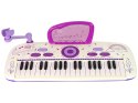 ELEKTRYCZNE PIANINO KEYBOARD DLA DZIECI RÓŻOWY NUTY USB MP3