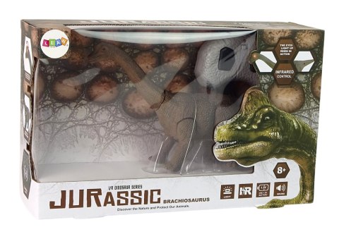 DINOZAUR ZDALNIE STEROWANY BRĄZ BRACHIOSAURUS DŹWIĘK DINOZAUR ZDALNIE STEROWANY BRĄZ BRACHIOSAURUS DŹWIĘK