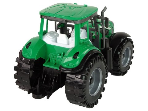 ZIELONY TRAKTOR Z CZERWONĄ PRZYCZEPKĄ NAPĘD FRYKCYJNY ZIELONY TRAKTOR Z CZERWONĄ PRZYCZEPKĄ NAPĘD FRYKCYJNY