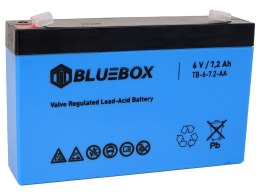 BLUEBOX AKUMULATOR ŻELOWY VRLA AGM 6V7.2AH DO AUTA NA AKUMULATOR