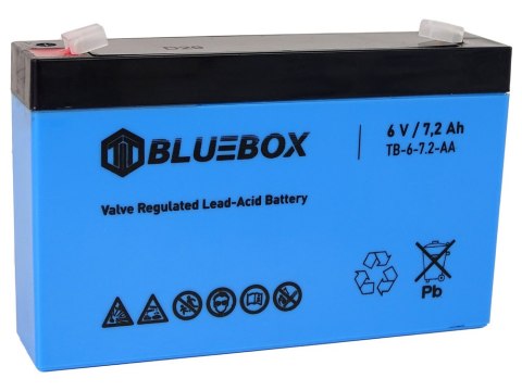 BLUEBOX AKUMULATOR ŻELOWY VRLA AGM 6V7.2AH DO AUTA NA AKUMULATOR BLUEBOX AKUMULATOR ŻELOWY VRLA AGM 6V7.2AH DO AUTA NA AKUMULATOR