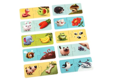 PUZZLE "MOJE JEDZENIE" ŁAMIGŁÓWKA CO JEDZĄ ZWIERZĘTA 12992 PUZZLE "MOJE JEDZENIE" ŁAMIGŁÓWKA CO JEDZĄ ZWIERZĘTA 12992