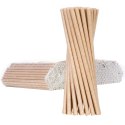 SŁOMKI PAPIEROWE BIO EKOLOGICZNE PAPER STRAWS 6/205MM - BRĄZOWE 500SZT.
