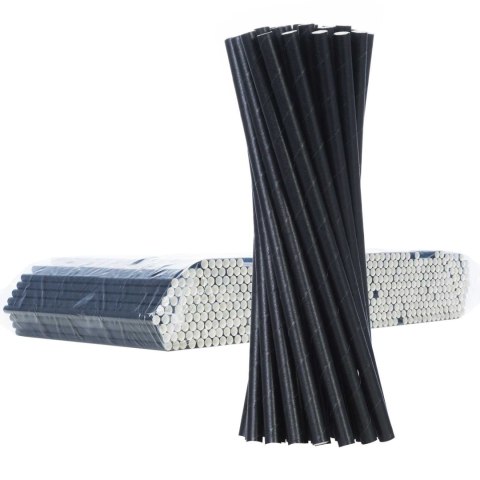 SŁOMKI PAPIEROWE BIO EKOLOGICZNE PAPER STRAWS 6/205MM - CZARNE 500SZT. SŁOMKI PAPIEROWE BIO EKOLOGICZNE PAPER STRAWS 6/205MM - CZARNE 500SZT.