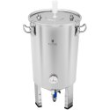 POJEMNIK KOCIOŁ FERMENTACYJNY FERMENTATOR DO PIWA Z CHŁODNICĄ 30L