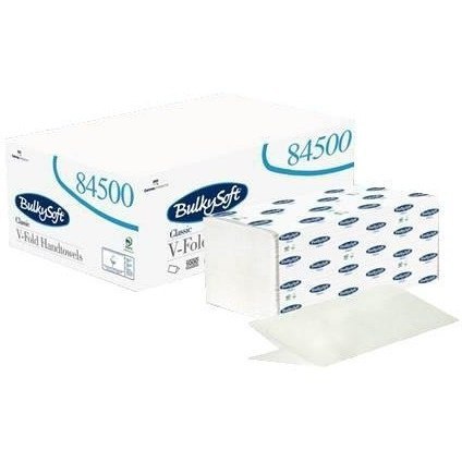 RĘCZNIK BIAŁY ZZ V-FOLD 2W 4000SZT 84500 CELULOZA CLASSIC BULKYSOFT RĘCZNIK BIAŁY ZZ V-FOLD 2W 4000SZT 84500 CELULOZA CLASSIC BULKYSOFT